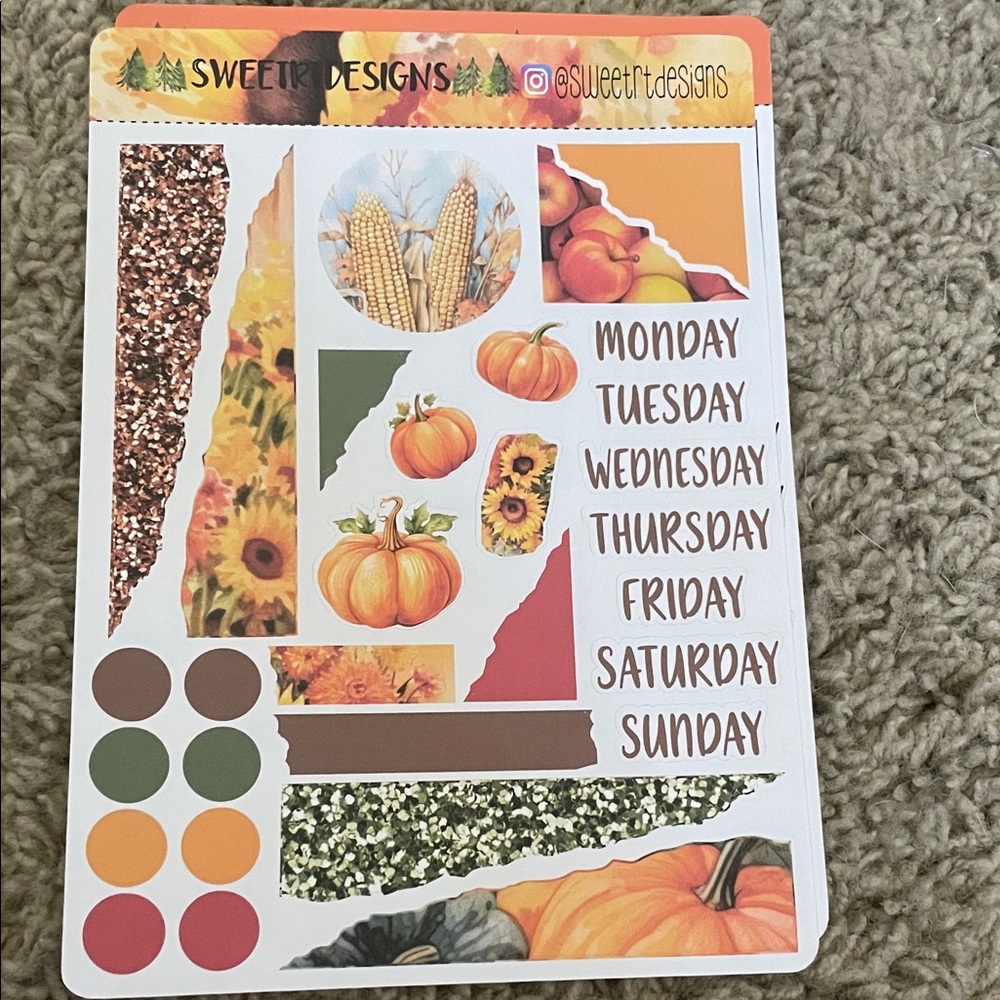 Autumn Themed Planner Stickers